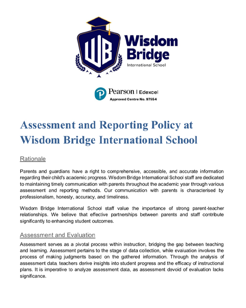 Assessment and Reporting Policy
